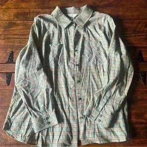 NWT! CJ Banks, Green Plaid, Super Soft, Long Sleeve, Button up Shirt, 2X